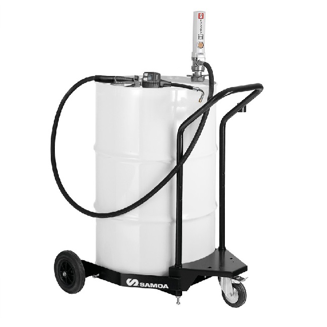 376300 SAMOA Pumpmaster 2 - 3:1 Ratio Air Operated Drum Mounted Mobile Oil Dispenser for 205 Litre Drums